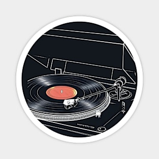 Turntable Vintage Audio LP Vinyl Record Player Magnet